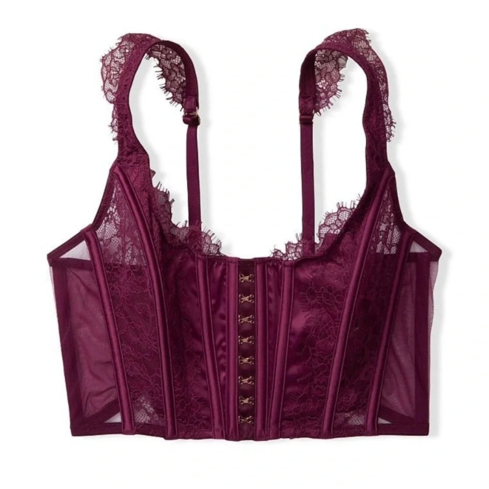 New! Victorias Secret dream angels lace corset bustier bra top 15633